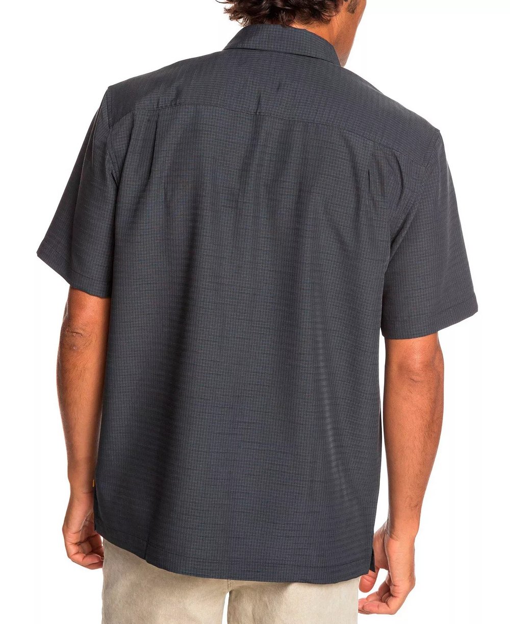 Men's Micro-Checkered Performance Shirt - Sleek Style for the Modern Gentleman