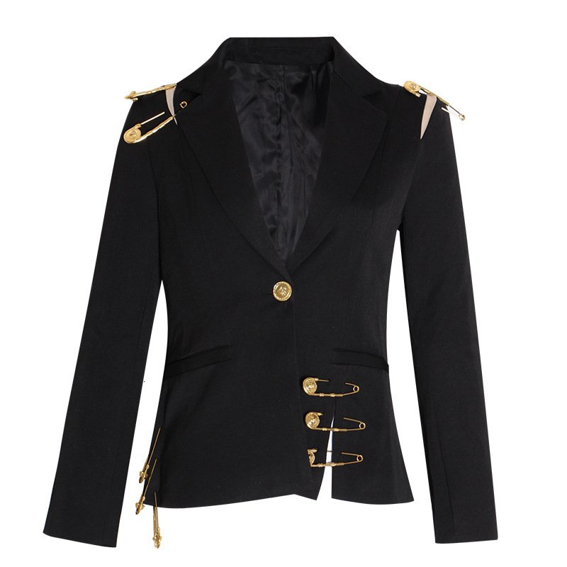 Versatile Elegance Tailored Blazer with Statement Embellishments
