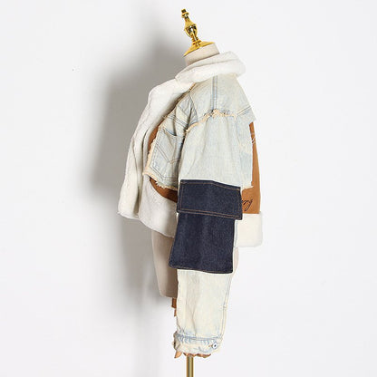 Patchwork Denim Sherpa Jacket: A Fresh Spin on Spring Outerwear