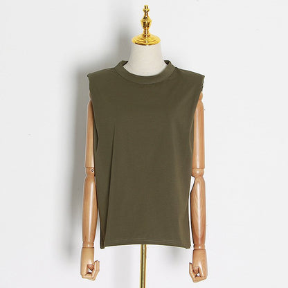 Sleek Minimalist Sleeveless T-Shirt