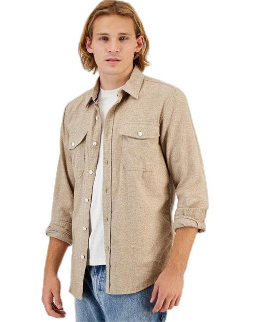 Men's Essential Linen-Cotton Blend Shirt - Effortless Style for Every Season
