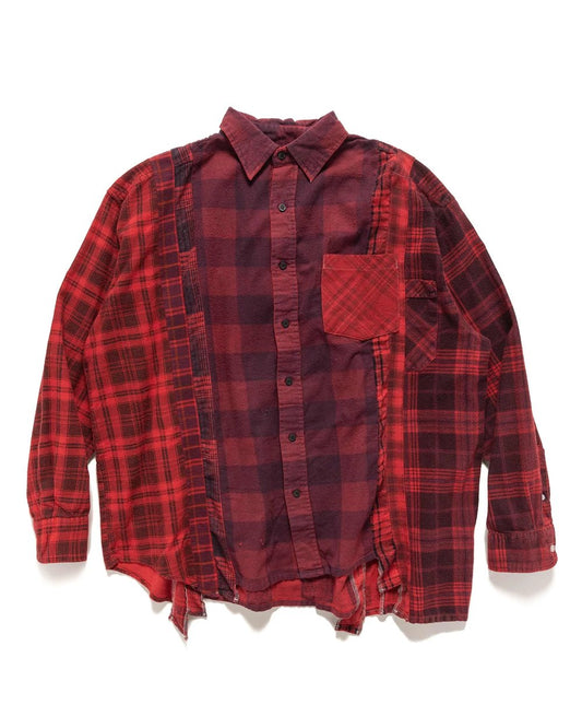 Customizable Distressed Flannel Shirt