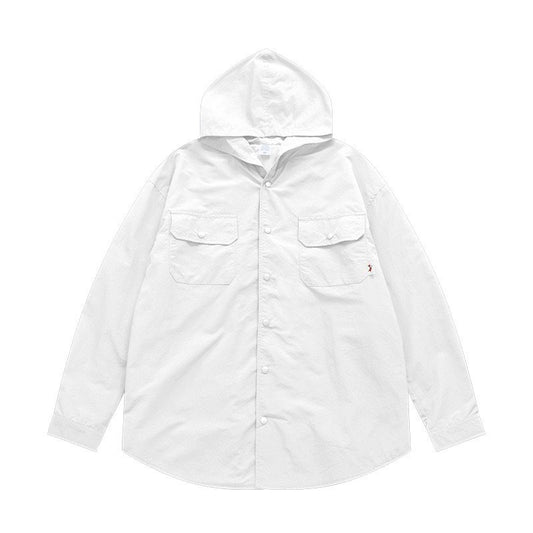 Versatile Custom Hooded Work Shirt – Water-Resistant and Durable