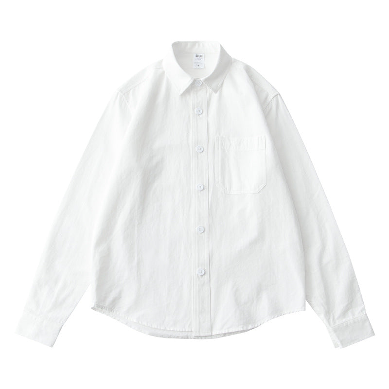 Classic Cotton Men's Casual Long Sleeve Shirt
