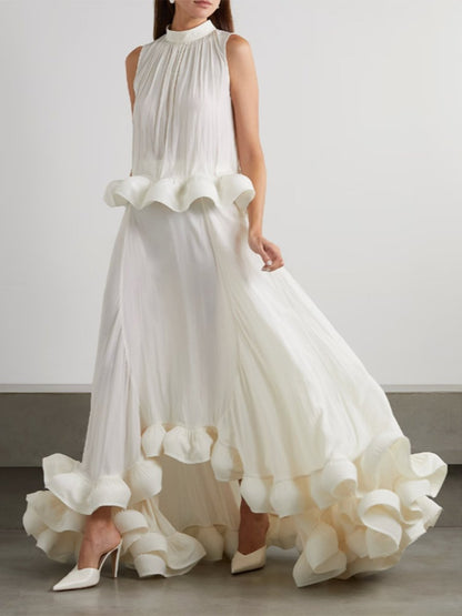 Seraphic Ruffle Tiered Gown Set