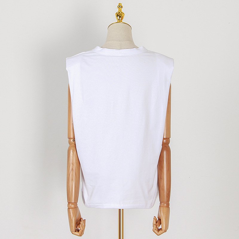 Sleek Minimalist Sleeveless T-Shirt