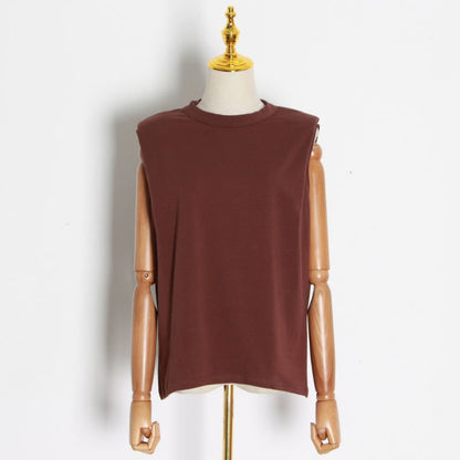 Sleek Minimalist Sleeveless T-Shirt