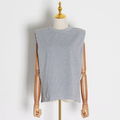 Sleek Minimalist Sleeveless T-Shirt