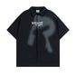 Urban Graffiti Rabbit Print Short Sleeve Shirt – Unisex & Trend-Setting