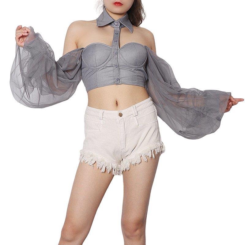 Chemise Chic à Manches Bulles Personnalisable 