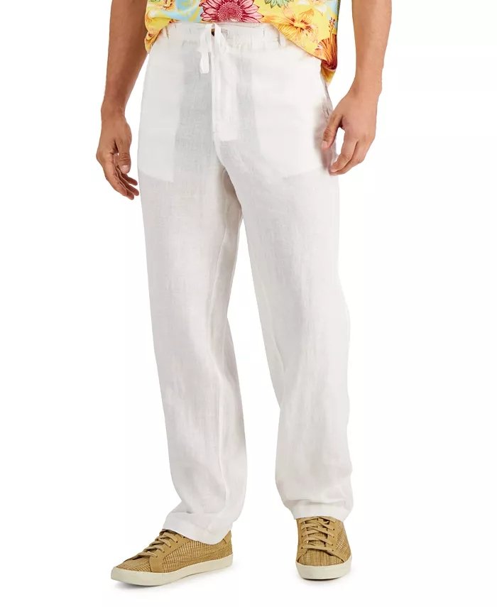 Men's Natural Linen Lounge Pants