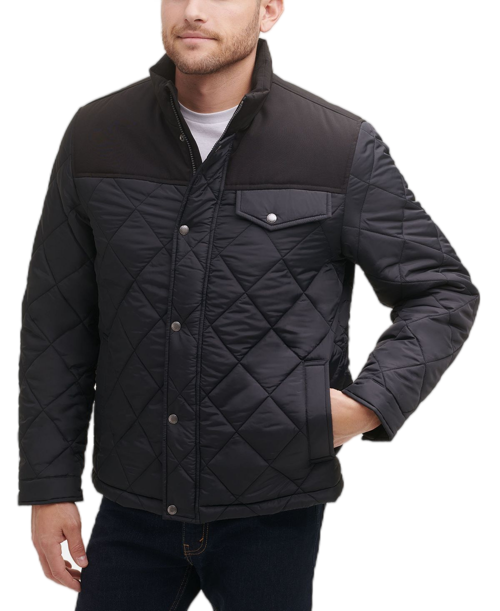 Veste à panneaux matelassés pour hommes - Chaleur contemporaine avec une touche classique