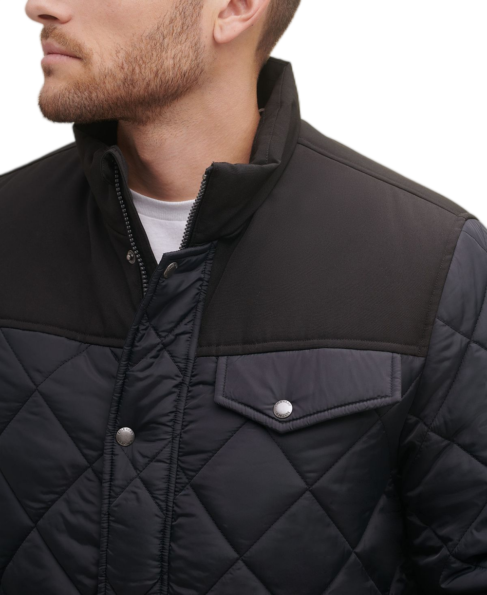 Men's Quilted Panel Jacket - Contemporary Warmth with a Classic Touch