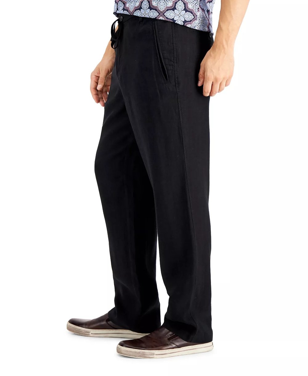 Men's Natural Linen Lounge Pants