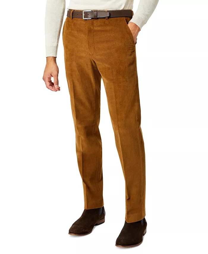 Pantalon classique en velours côtelé pour homme – Style intemporel pour le gentleman moderne 