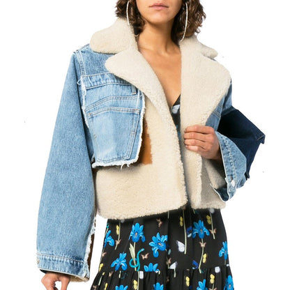 Patchwork Denim Sherpa Jacket: A Fresh Spin on Spring Outerwear