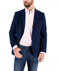 Blazer moderne en velours côtelé coupe slim