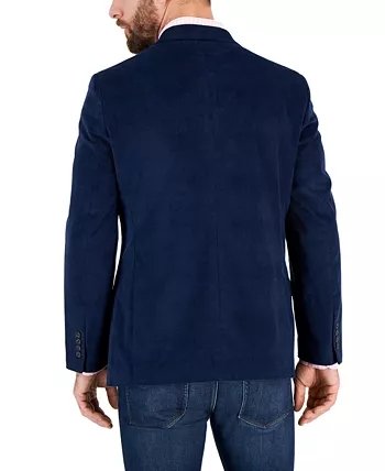 Blazer moderne en velours côtelé coupe slim