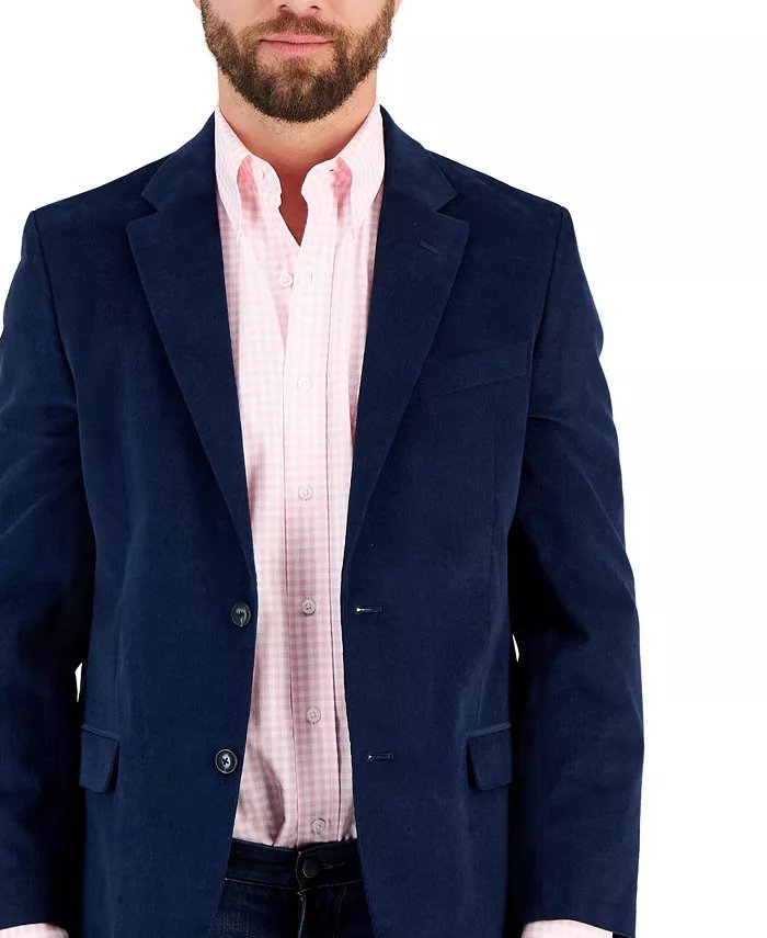 Modern Slim-Fit Corduroy Blazer