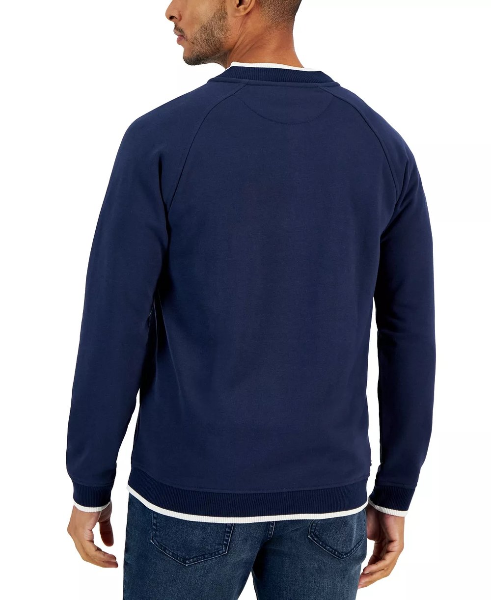 Refined Nautical Stripe Henley Pullover - Tailored for Trendsetters