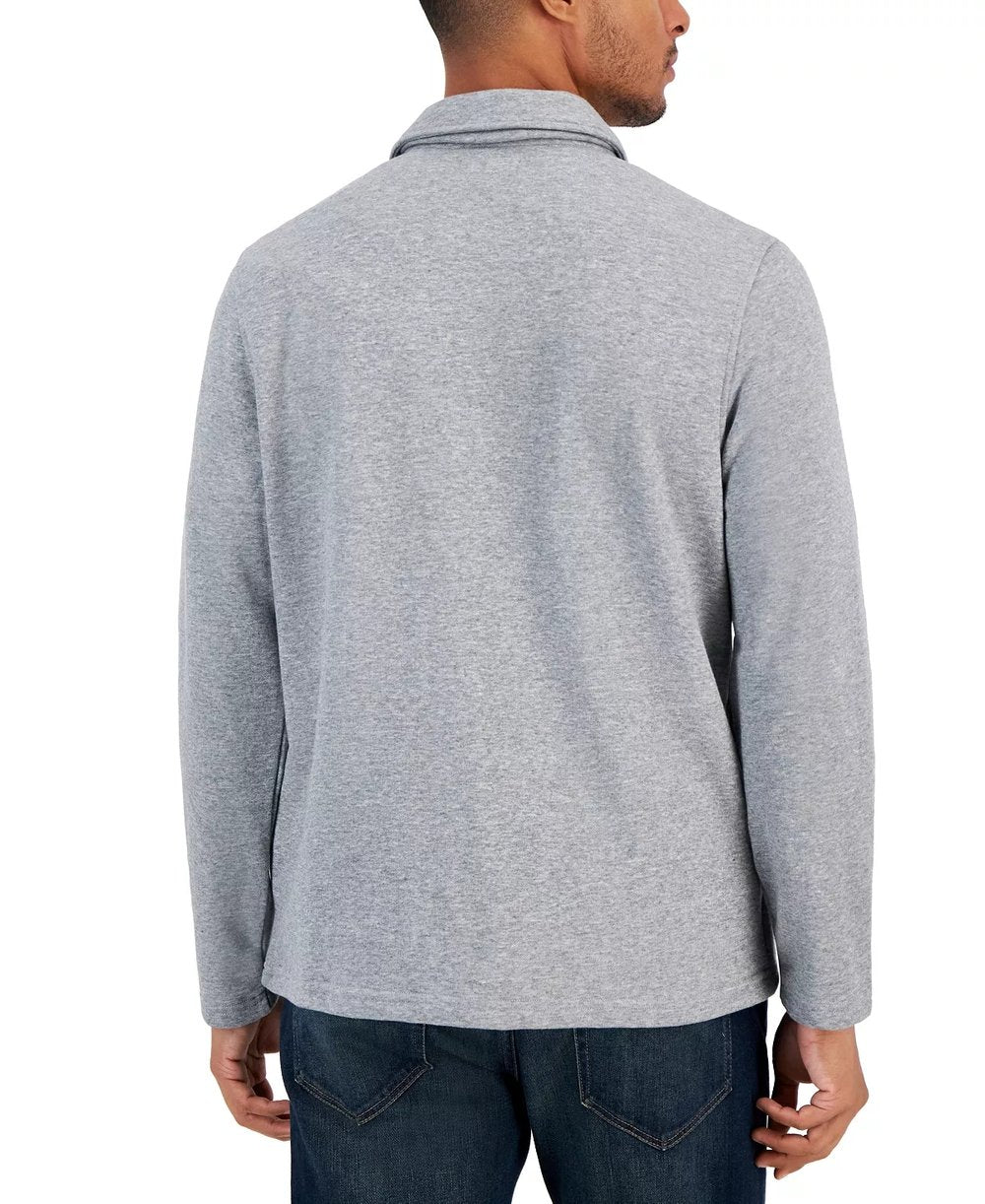 Contemporary Cotton Full-Zip Jacket - Everyday Elegance Redefined