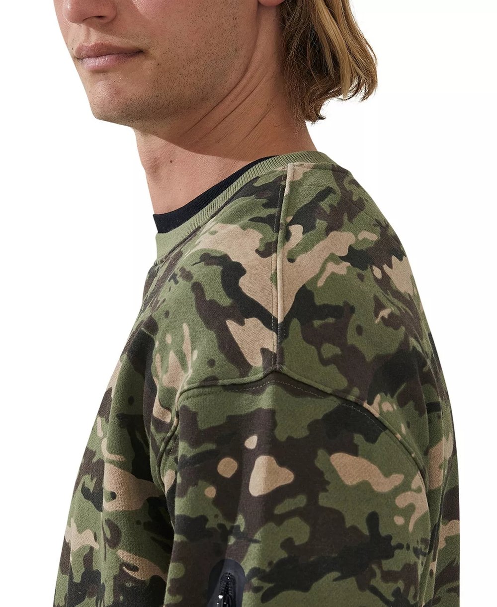 Custom Tactical Camo Crewneck Sweatshirt - Durable Comfort Meets Street Style