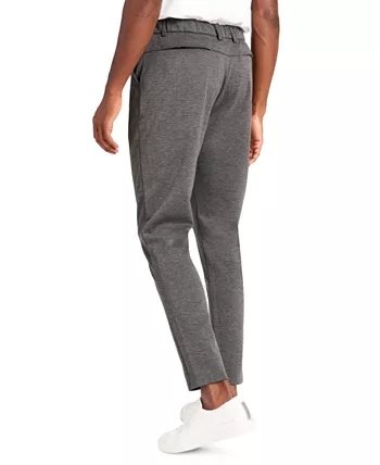 Pantalon de jogging ajusté gris chiné pour hommes 