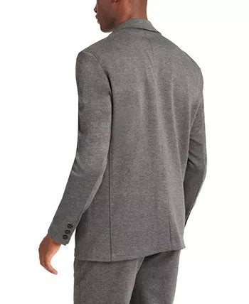 Modern Fit Heathered Knit Suit Jacket