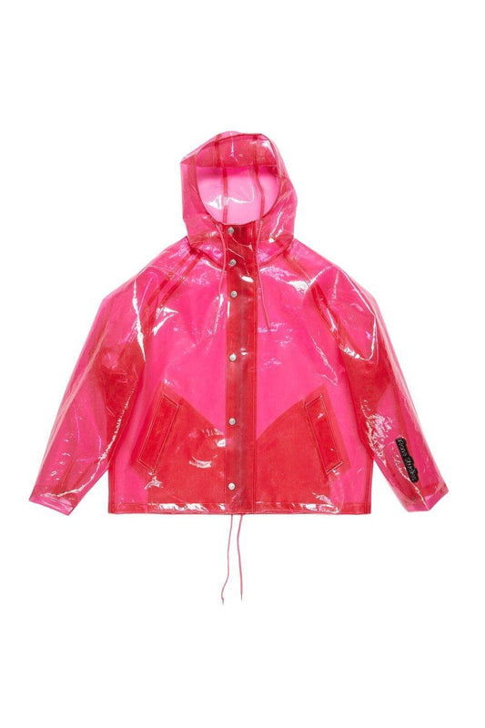 Imperméable à capuche translucide chic