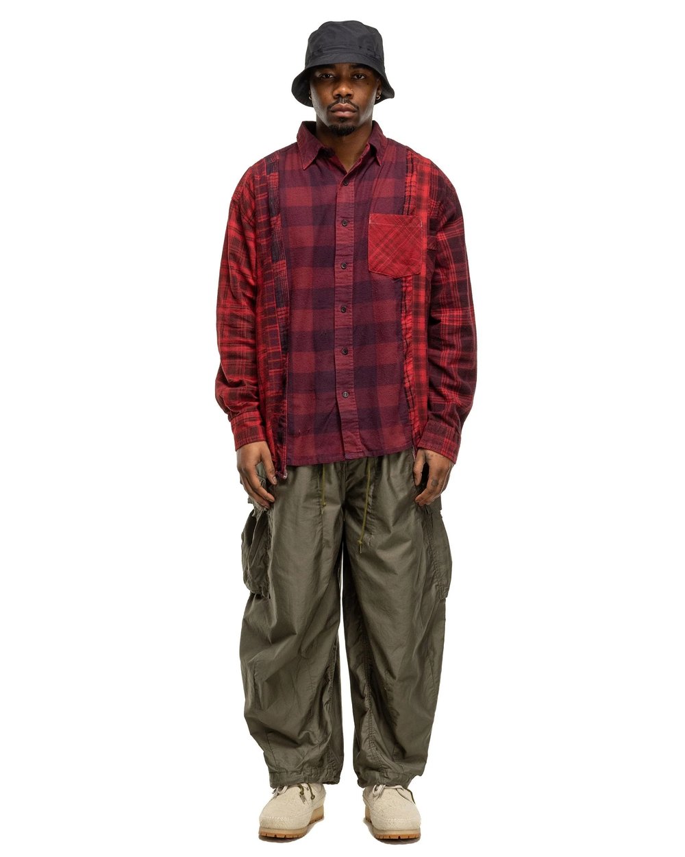 Customizable Distressed Flannel Shirt