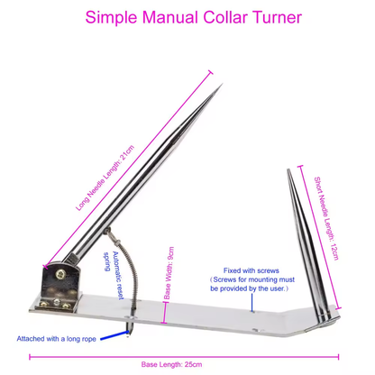 Simple Operation Manual Shirt Collar Angle Machine for Tailoring Suits, Durable Fabric Corner Shaping Tool, Collar Turner