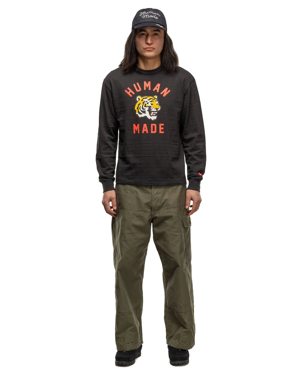 T-shirt à manches longues personnalisé « Roaring Tiger »