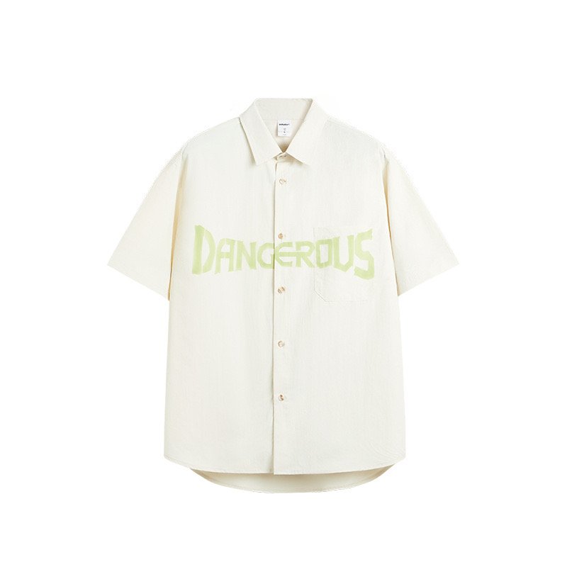 Bold Letter Print Shirt - Statement Style Redefined