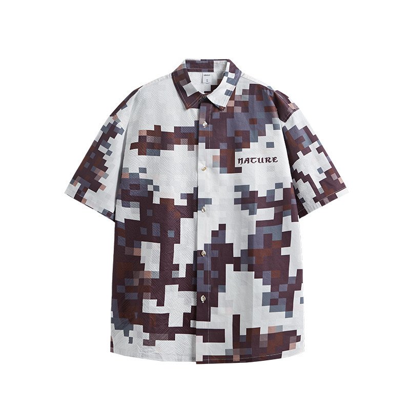 Camisa de malla Urban Grid Bubble - Ajuste relajado