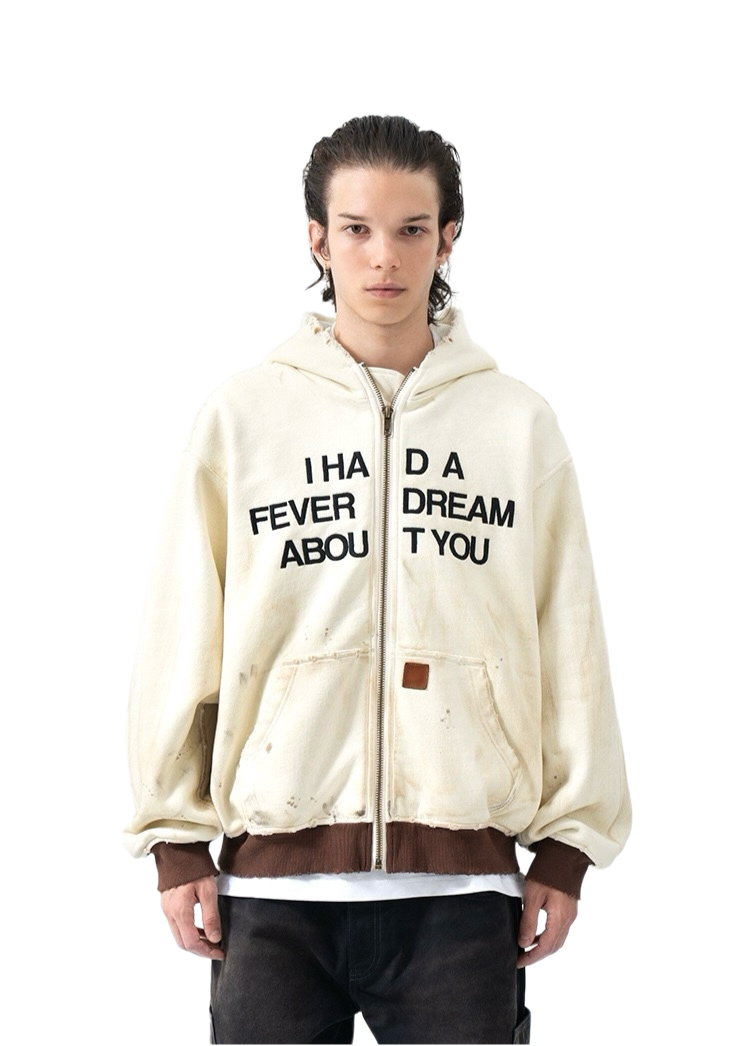 Custom Retro Graffiti Print Plush Hoodie – Casual Comfort Redefined