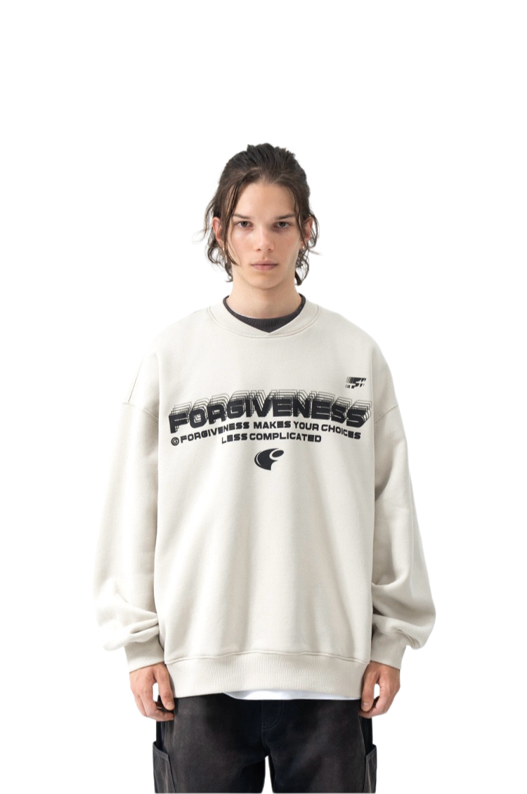 Sweat-shirt en polaire confortable personnalisé avec impression de déclaration audacieuse 