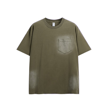 Vintage Wash and Spray Dye Pocket Tee