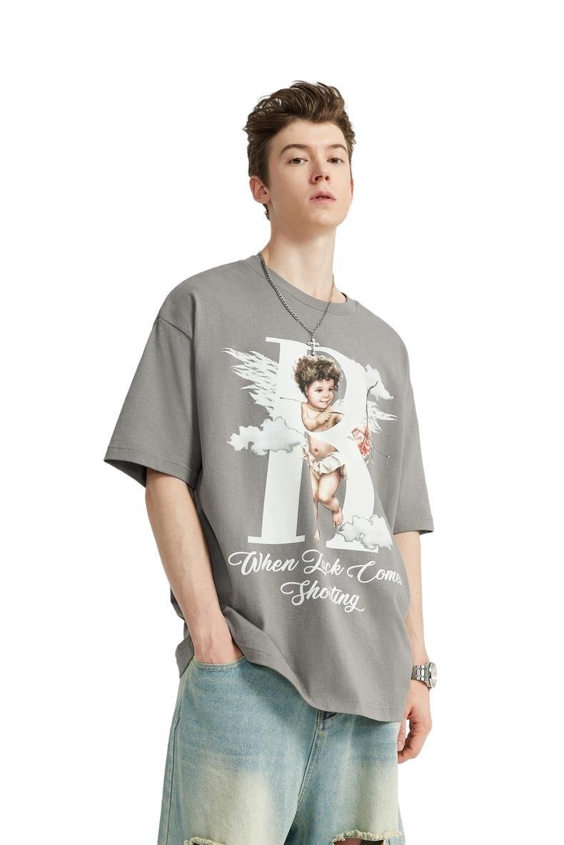 Camiseta personalizada con estampado que brilla en la oscuridad 