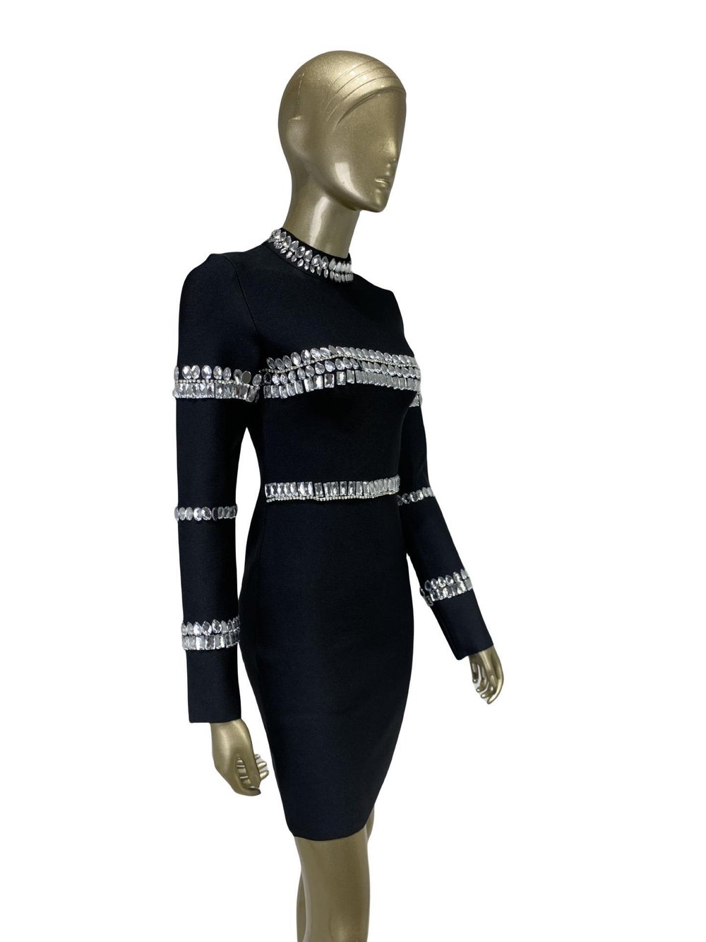 Mini-robe élégante ornée de cristaux