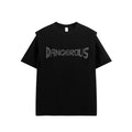 Dangerous Illusion Layered Print Tee - Modern Edge Cotton Comfort