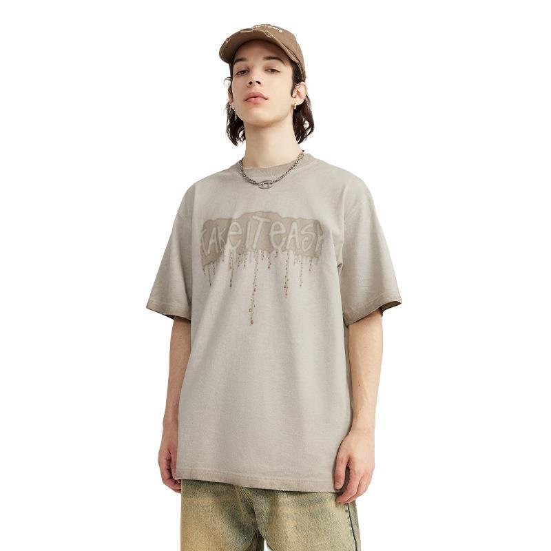 Camiseta con estampado de silicona Vintage Wash - Comodidad hecha a medida