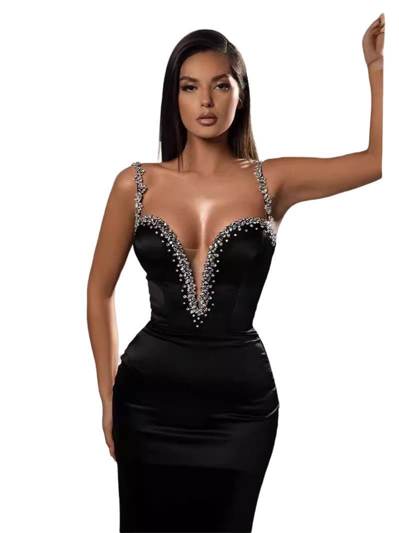 Night Gala Rhinestone Bodycon Dress