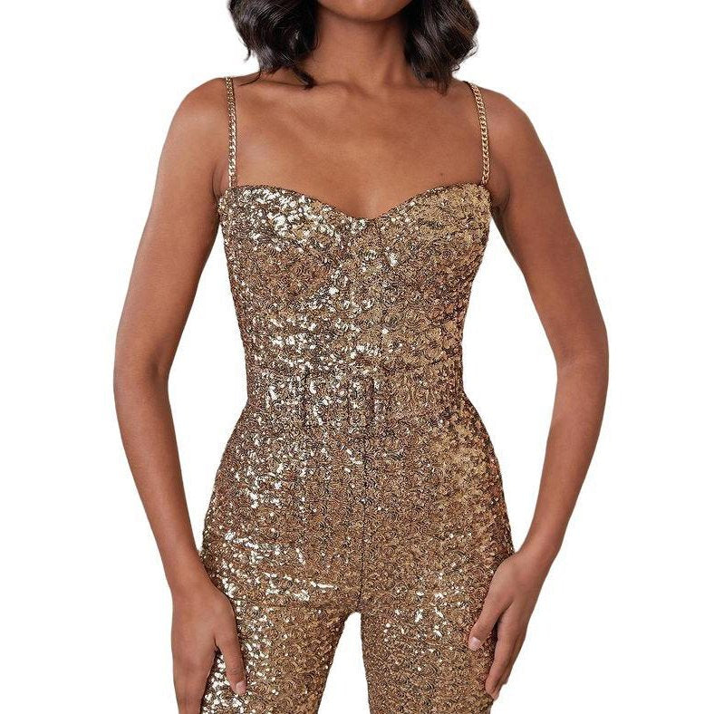 Mono dorado con lentejuelas Glam 