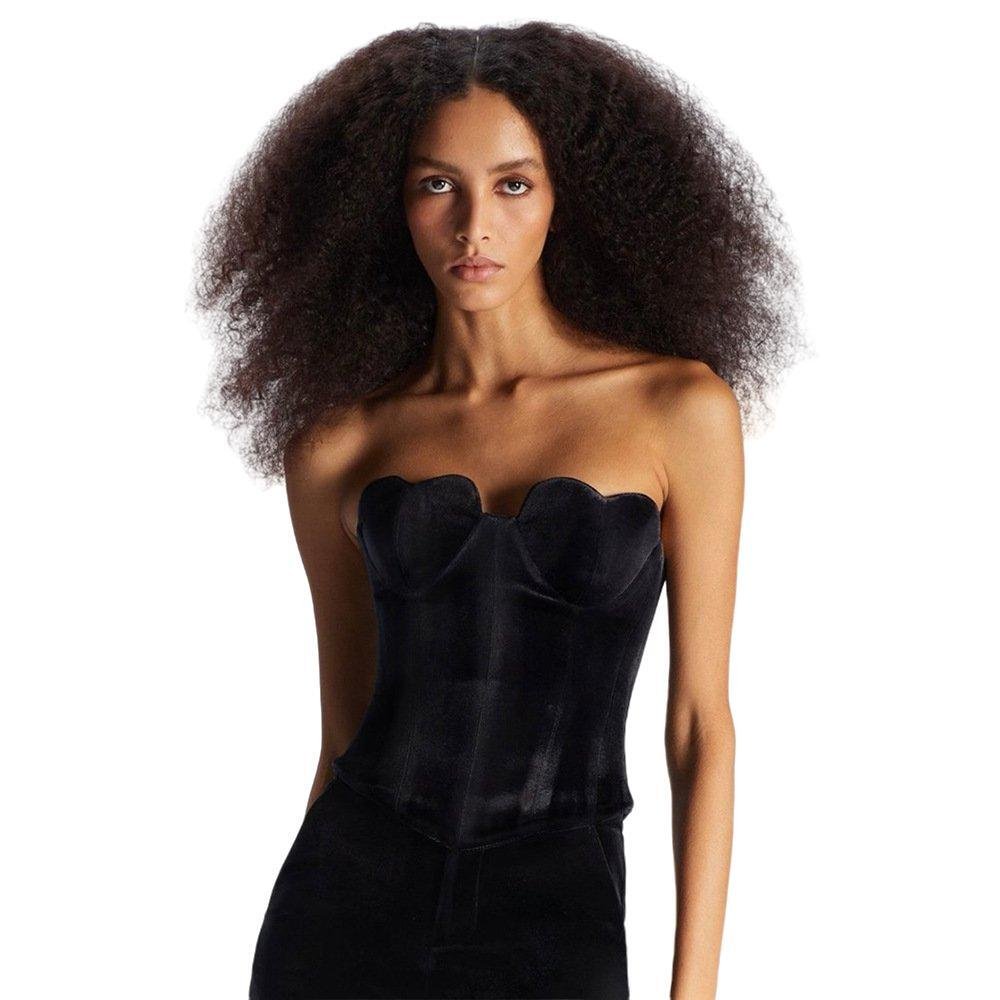 Top corsé estructurado elegante