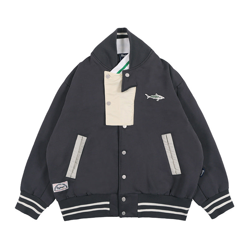 Vintage Varsity Colorblock Jacket