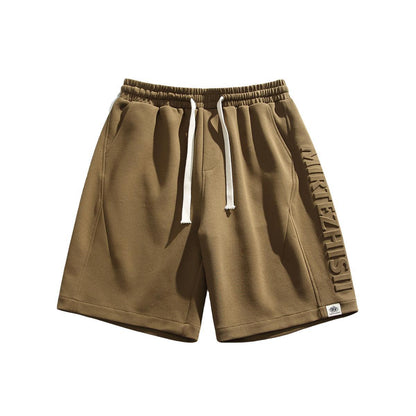 Custom-Tailored Steel Stamp Lettering Athletic Shorts