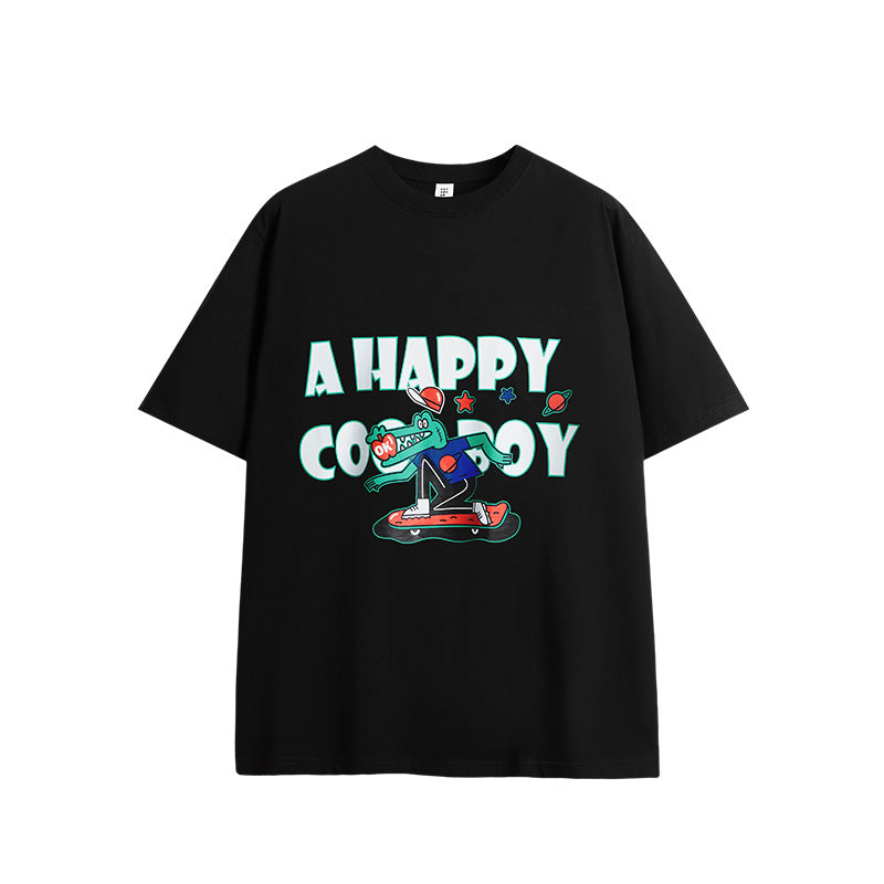 Skateboarding Croc Graphic Tee - Heavyweight Cotton Blend