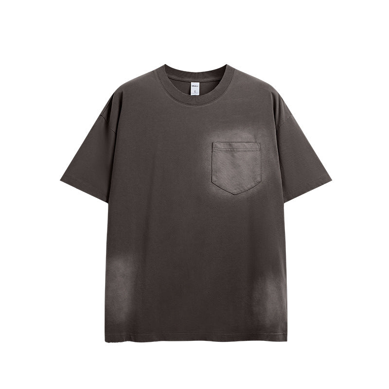 Vintage Wash and Spray Dye Pocket Tee