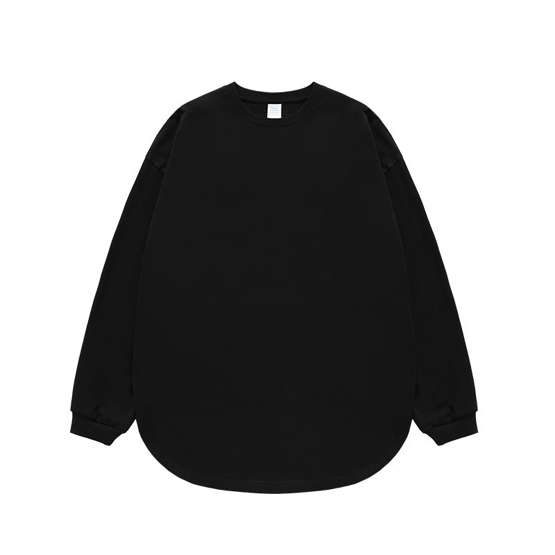 Curved Hem Essential Long Sleeve Tee