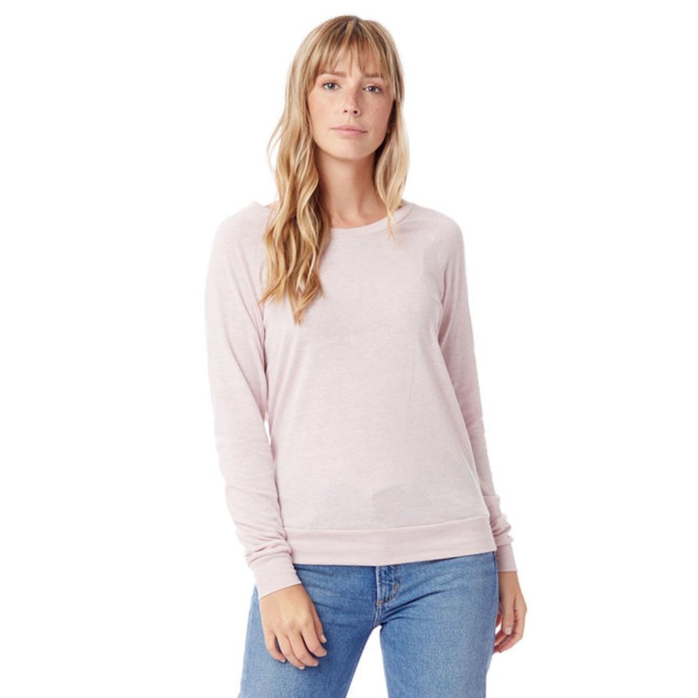 Sweat-shirt Crewneck rose doux durable 